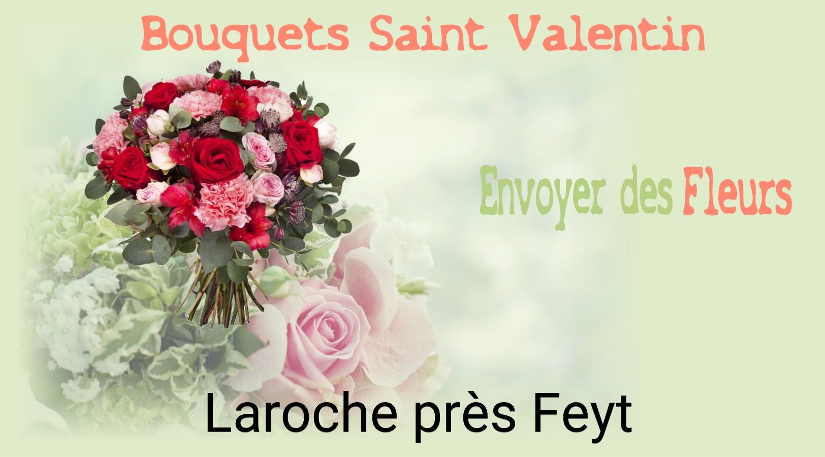 Roses de Saint-Valentin livrées à Laroche-près-Feyt